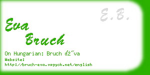 eva bruch business card